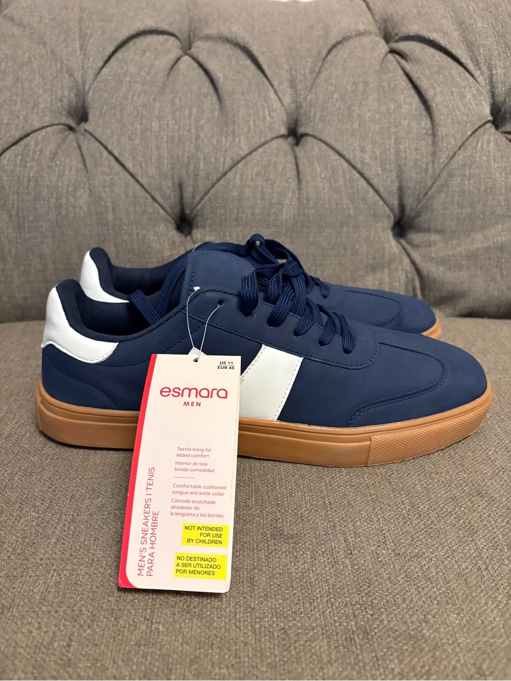 esmara Men’s Blue & White Sneakers